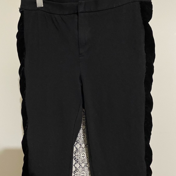 *PRICE DROP!* MICHAEL KORS Black Velvet Trim Trouser Pants - Picture 7 of 9